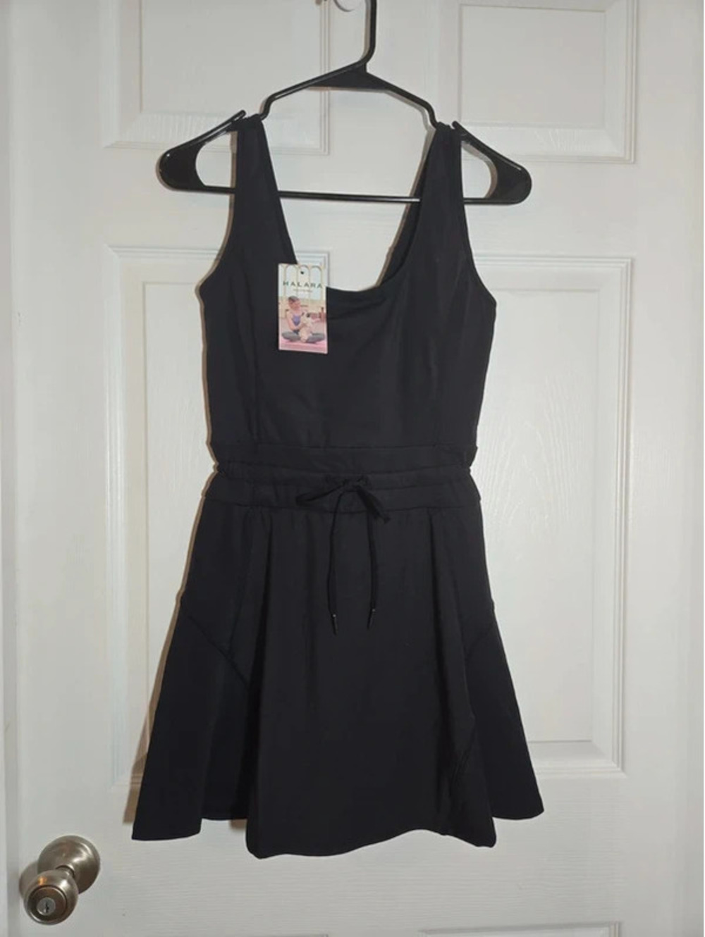 Halara black athletic dress with built in shorts size XS